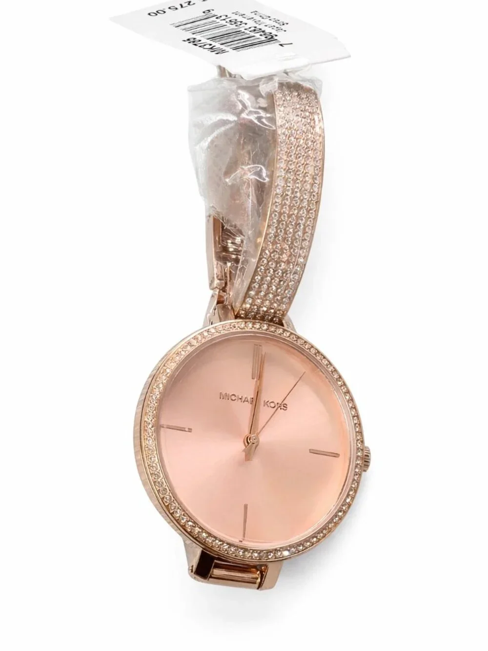 Michael Kors Jaryn Women's Rose Gold-Tone Crystal Watch MK3785 36mm